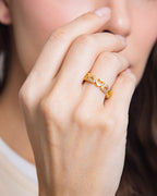 Crystal Hearted Ring