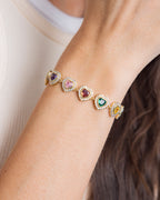 Rainbow Heart Bracelet