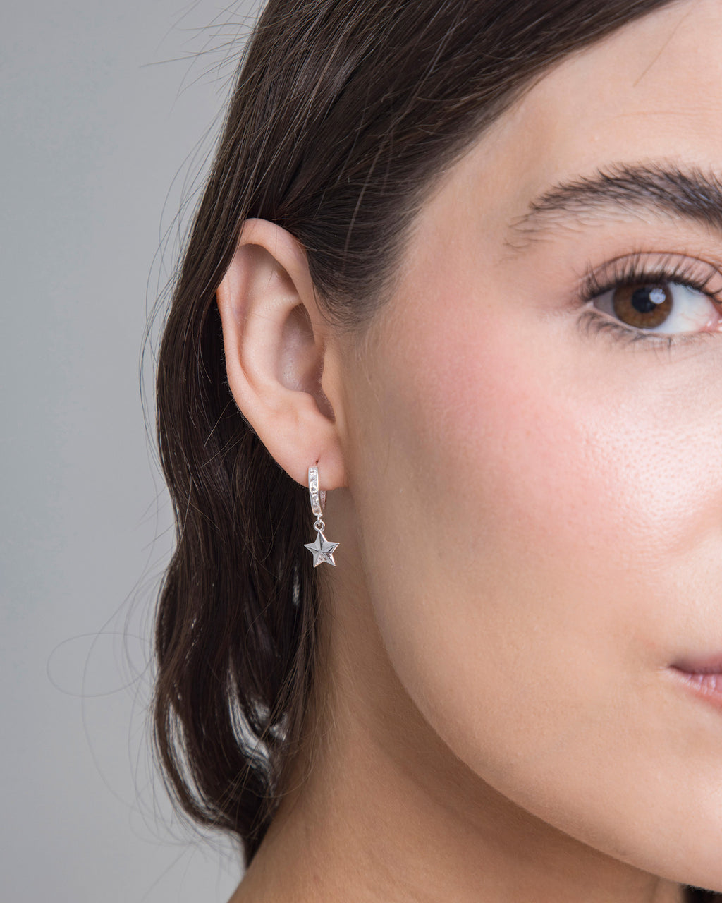 Star Hoops 925
