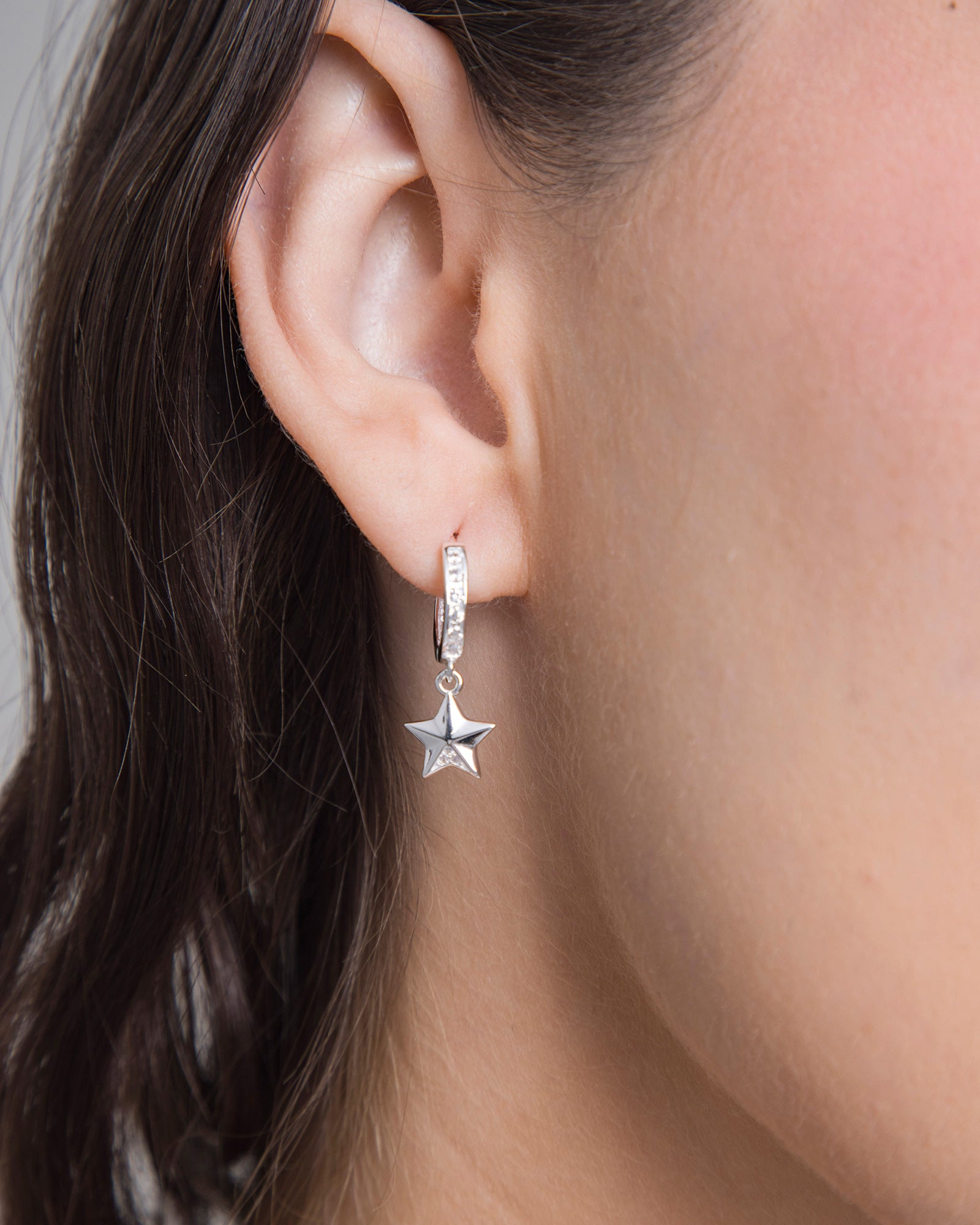 Star Hoops 925