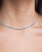 Platinum Heart Necklace 925