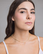 Golden Tennis Necklace