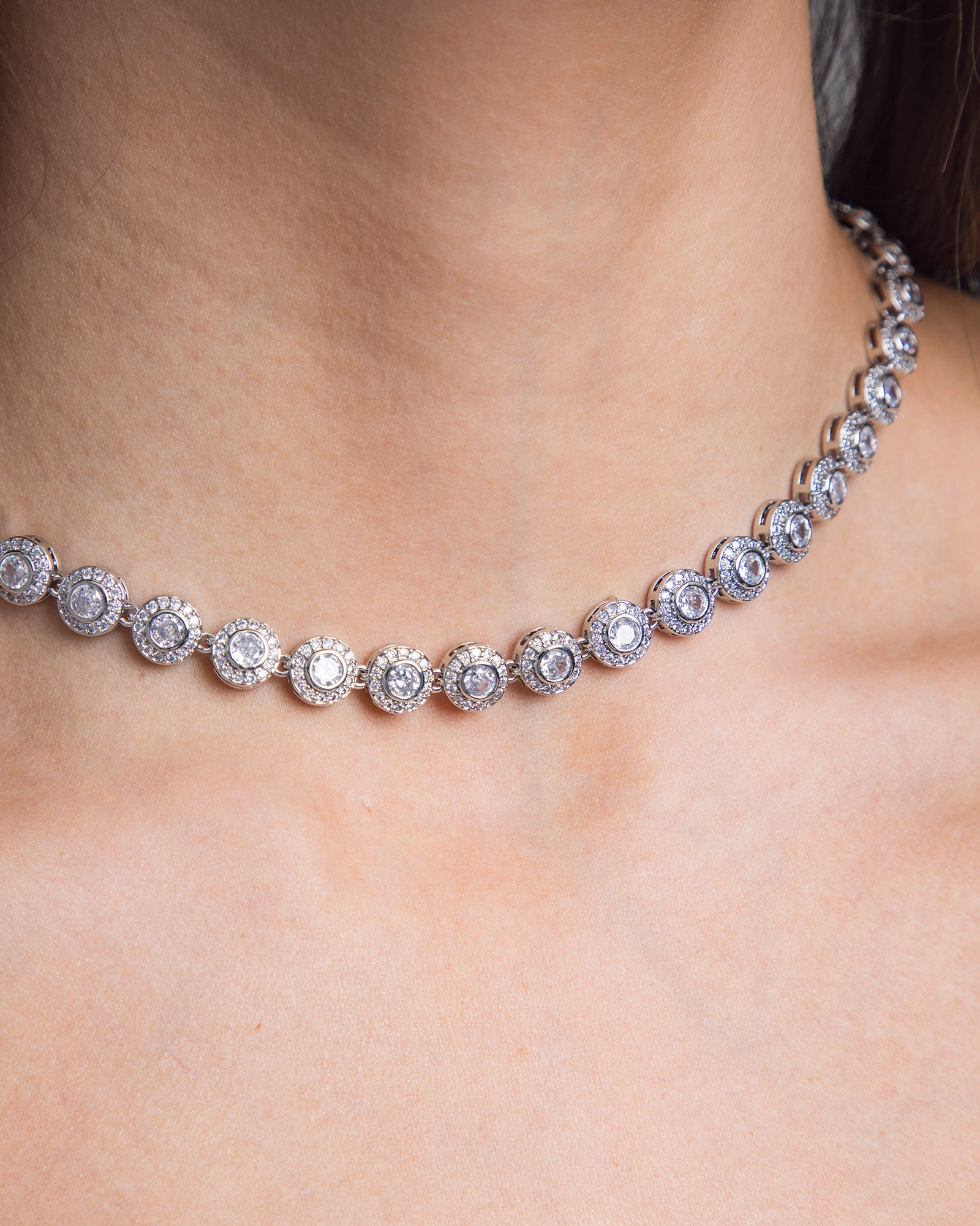 Silver Dots Necklace