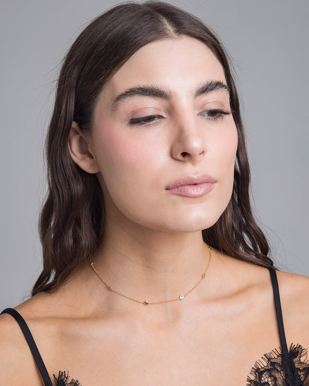 Rainbow Dots Necklace