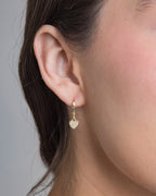 Zircon Hearted Hoops