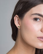 Golden Emerald Beetle Studs