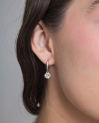 Silver Stardust Hoops
