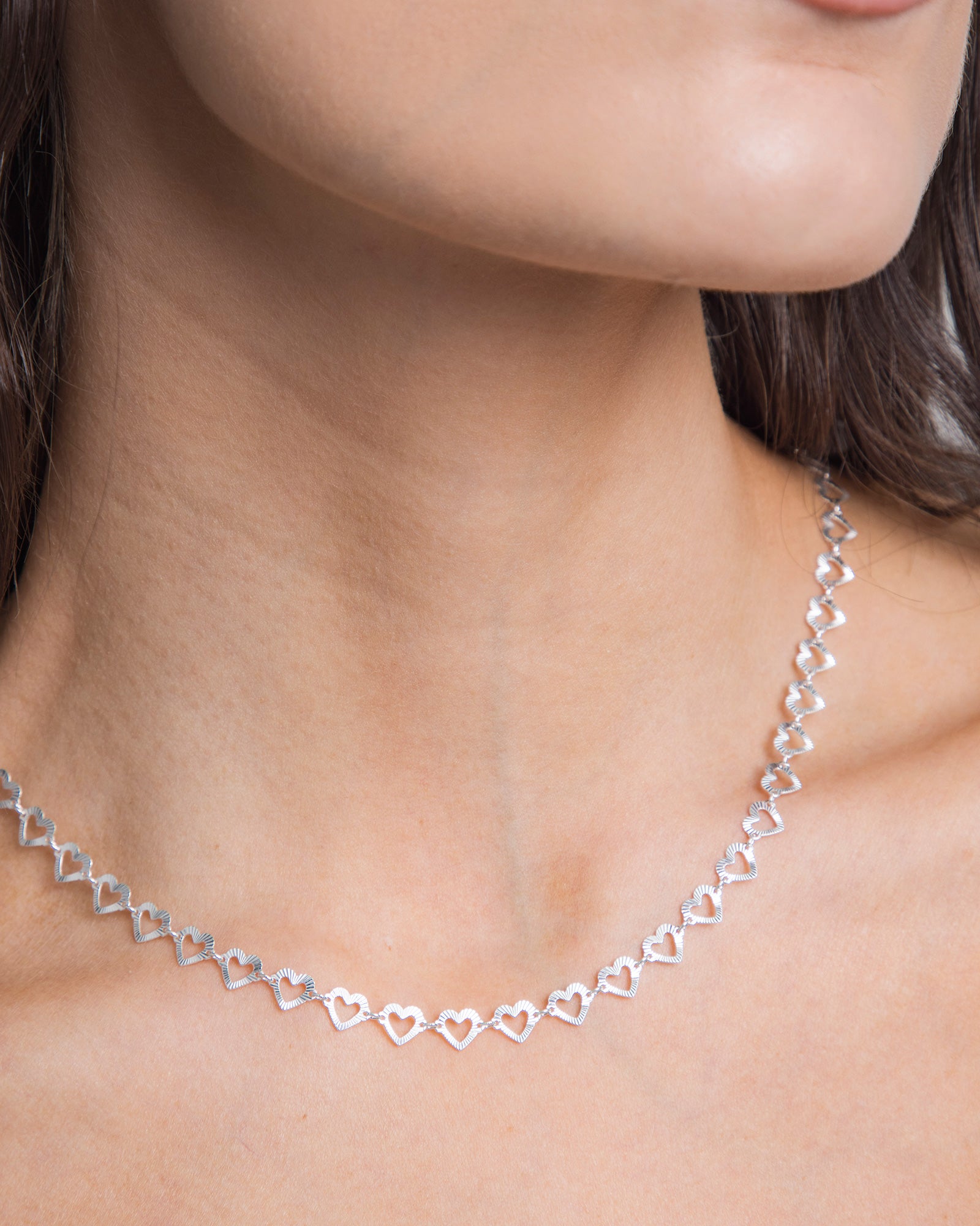 Crystal Heart Necklace 925