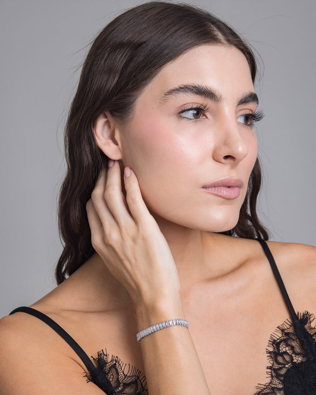 Silver Baguette Bracelet