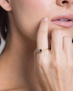 Sapphire Heart Ring
