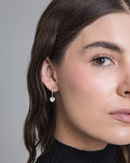 Heart Crystal Hoops
