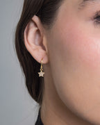 Zircon Star Hoops