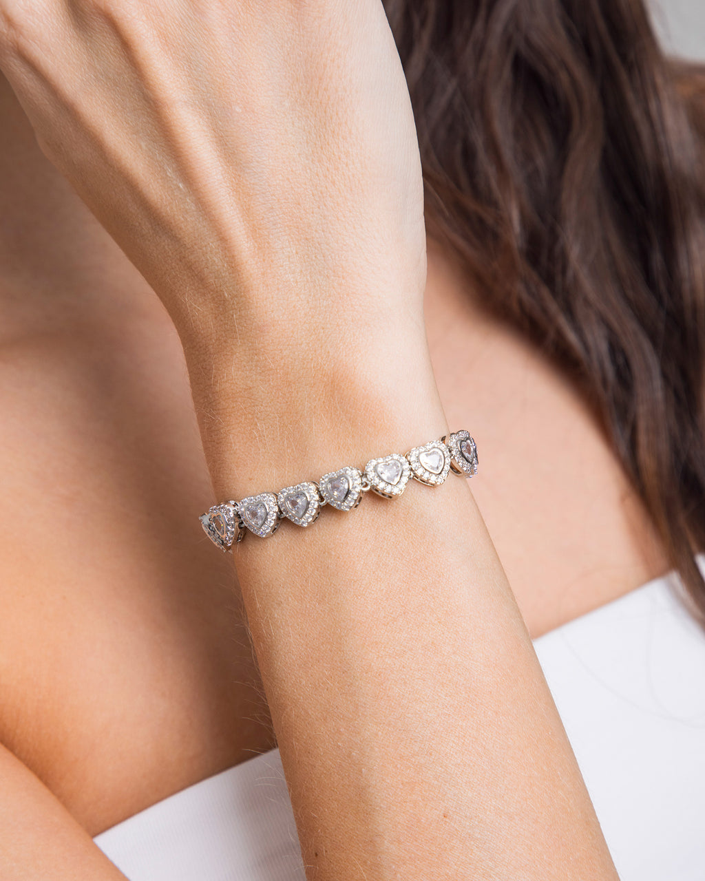 Silver Heart Bracelet