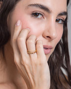 Double Zircon Ring