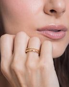Double Zircon Ring