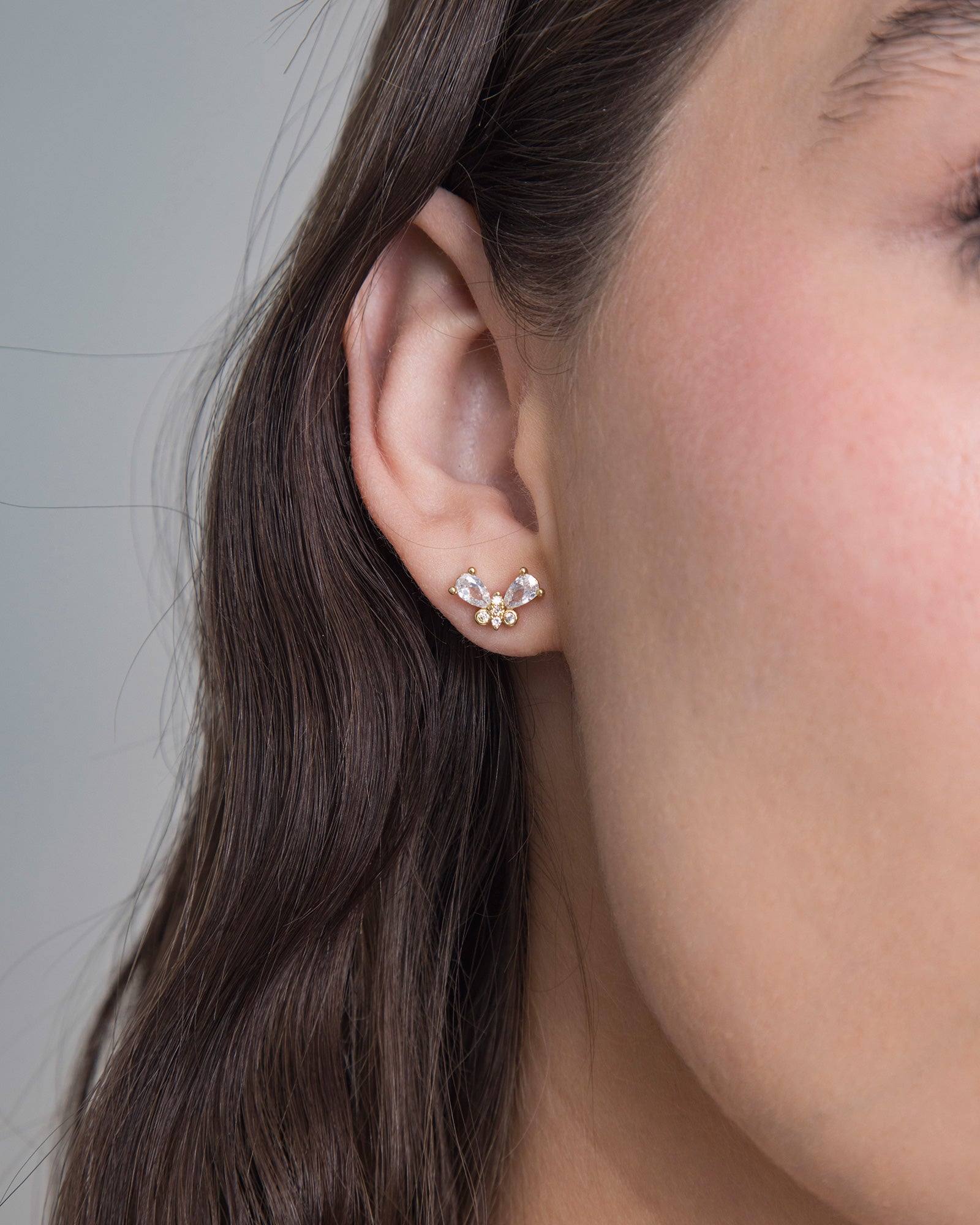 Golden Snow Beetle Studs