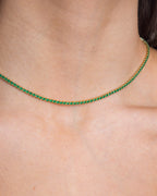 Emerald Tennis Necklace