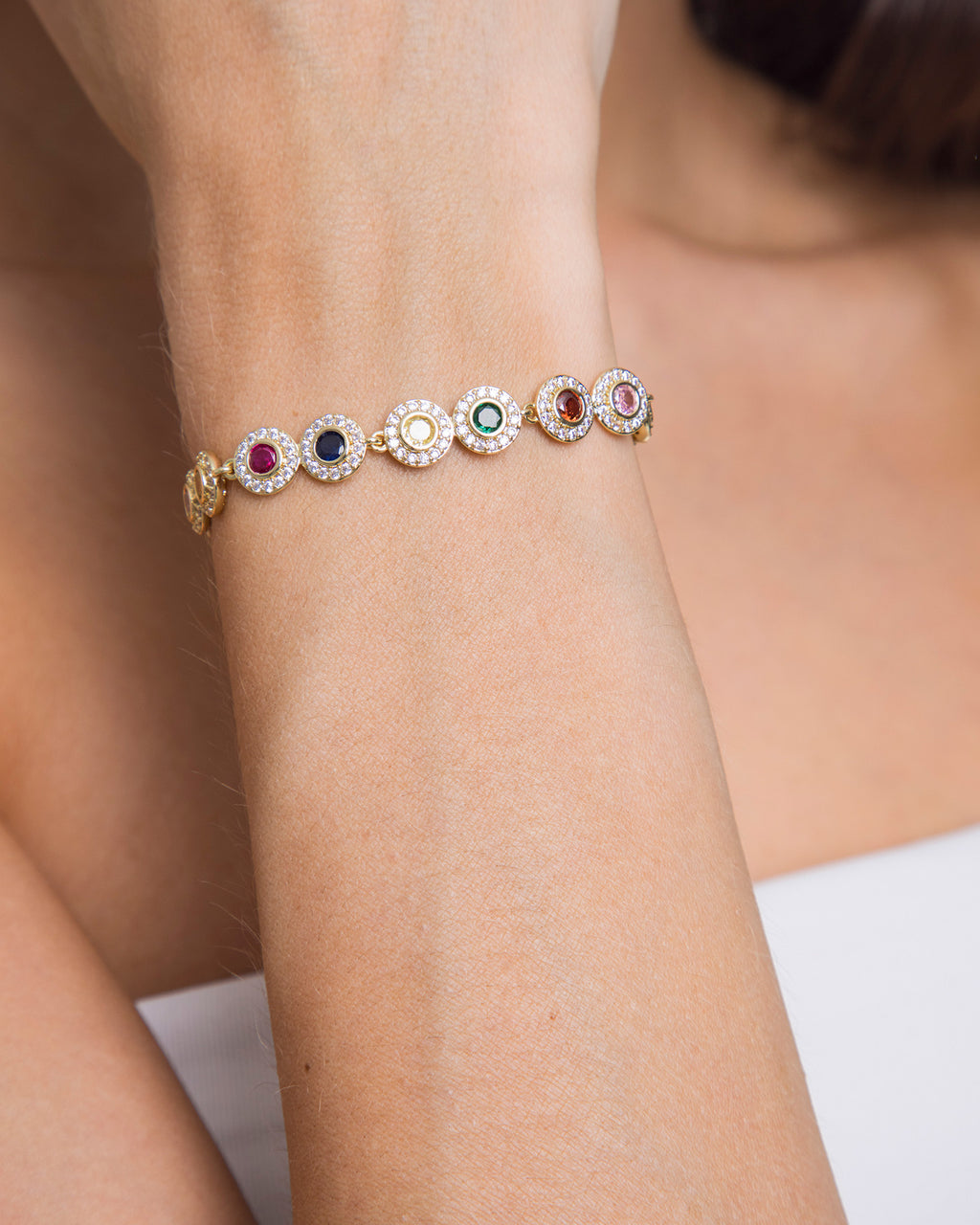 Rainbow Zircon Bracelet