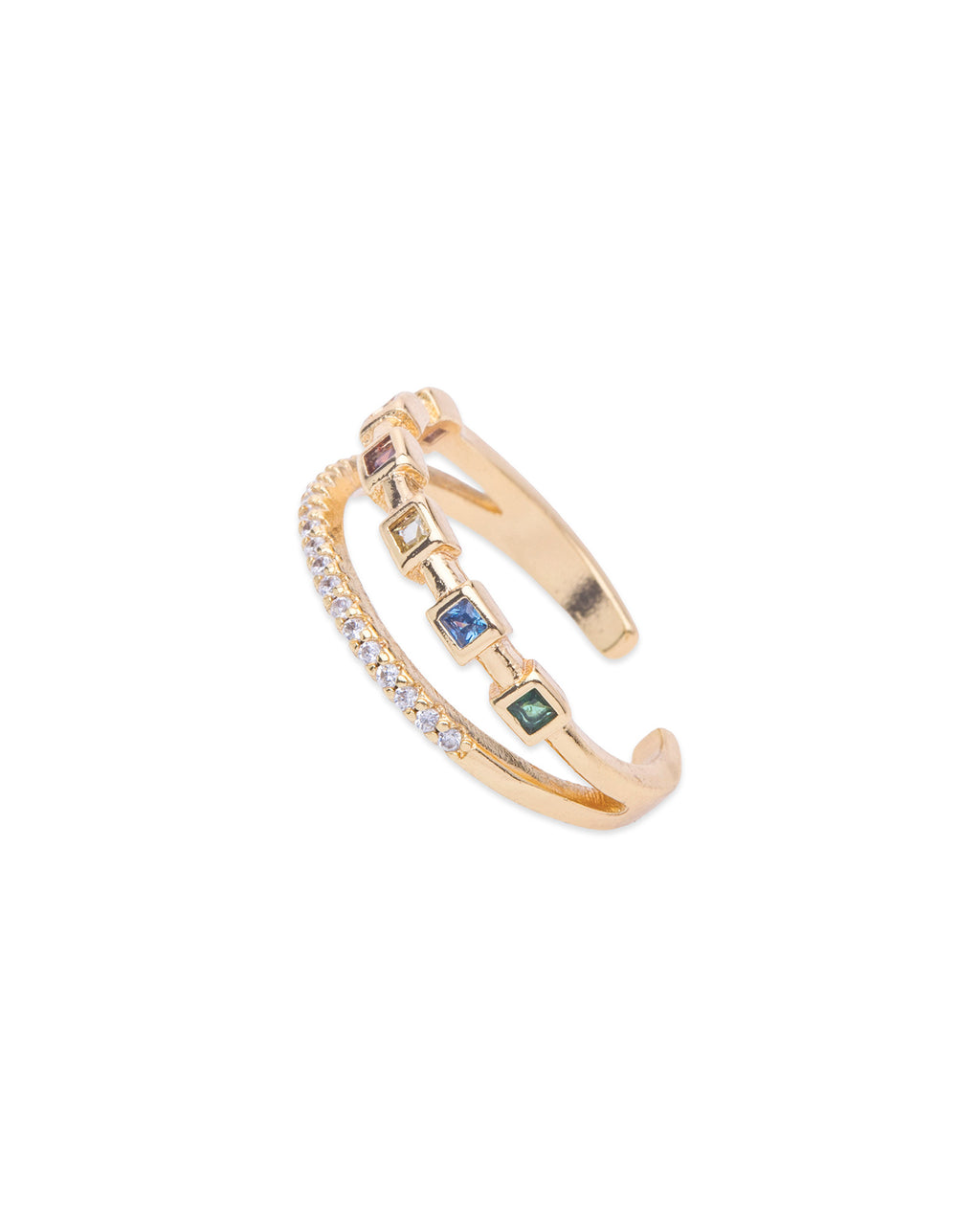 Double Zircon Ring