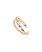 Double Zircon Ring