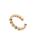 Rainbow Zircon Ring
