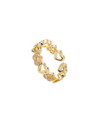 Crystal Hearted Ring