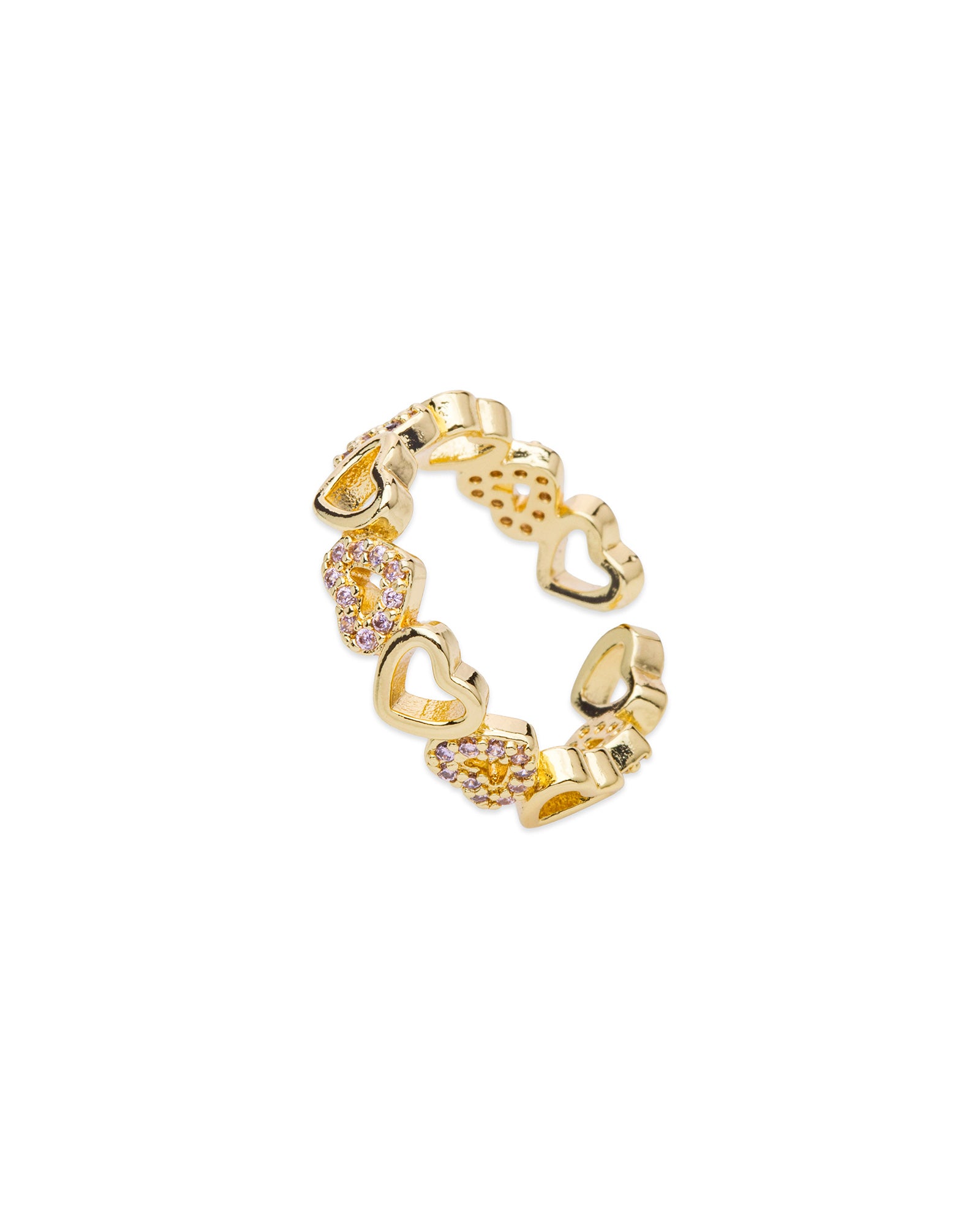Crystal Hearted Ring