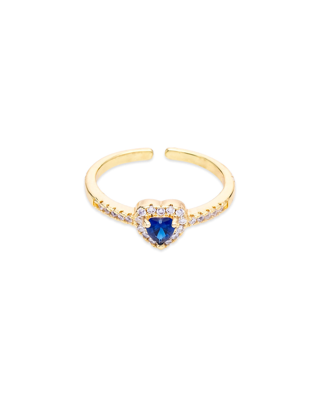 Sapphire Heart Ring