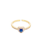 Sapphire Heart Ring