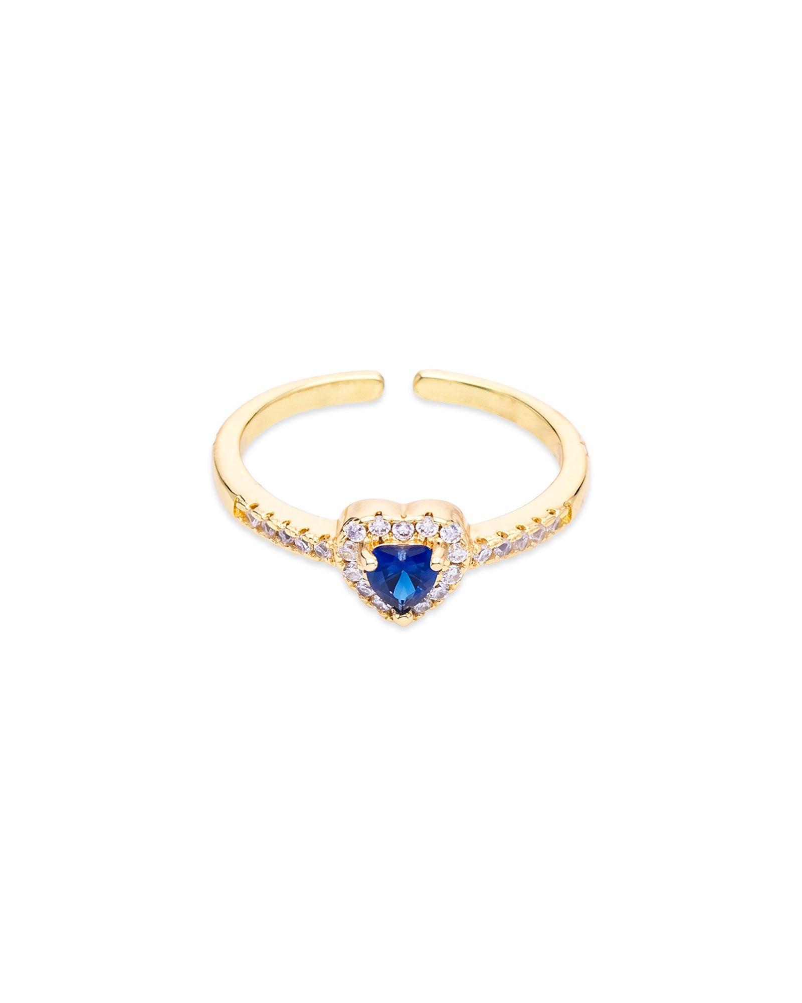 Sapphire Heart Ring