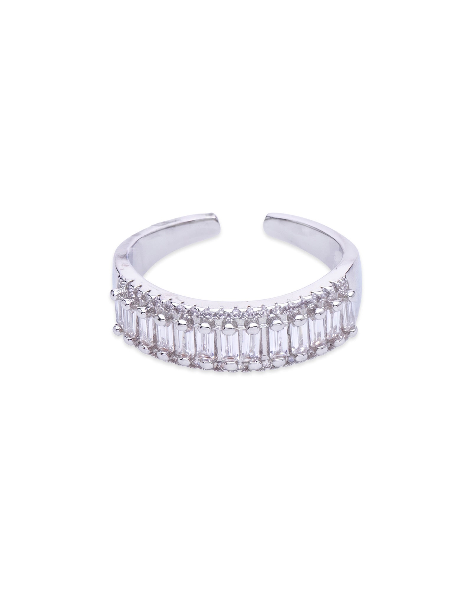 Silver Baguette Ring