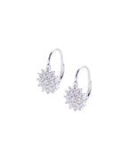 Silver Gem Hoops 925