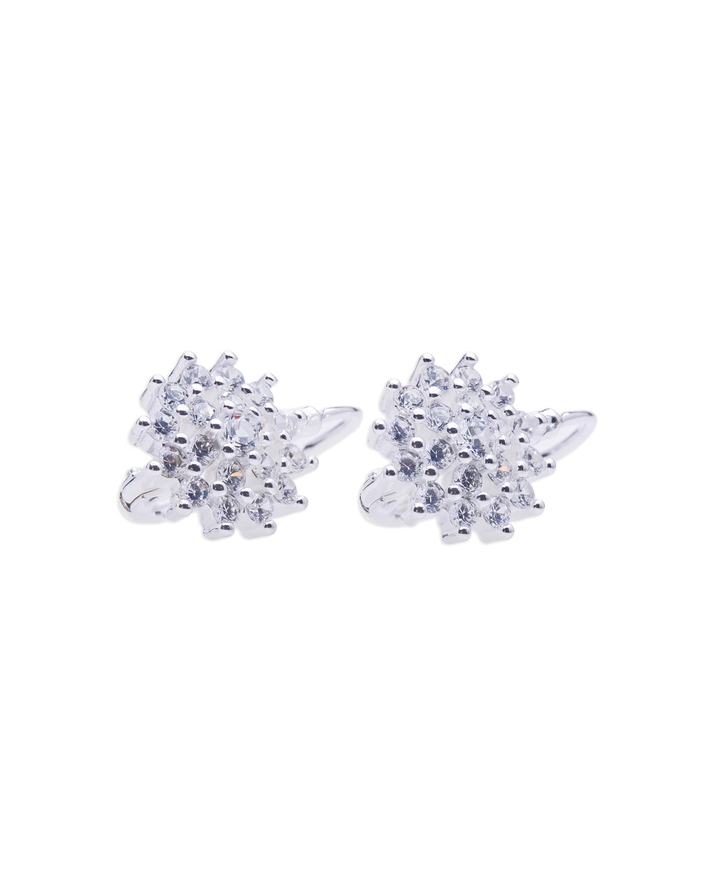 Silver Gem Hoops 925