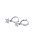 Silver Star Hoops