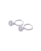 Silver Stardust Hoops