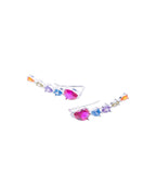 Rainbow Crawler Earrings 925