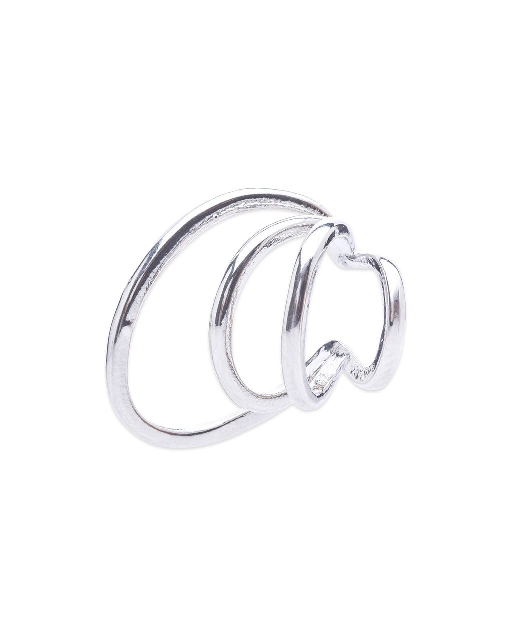 Silver Rounded Earcuff