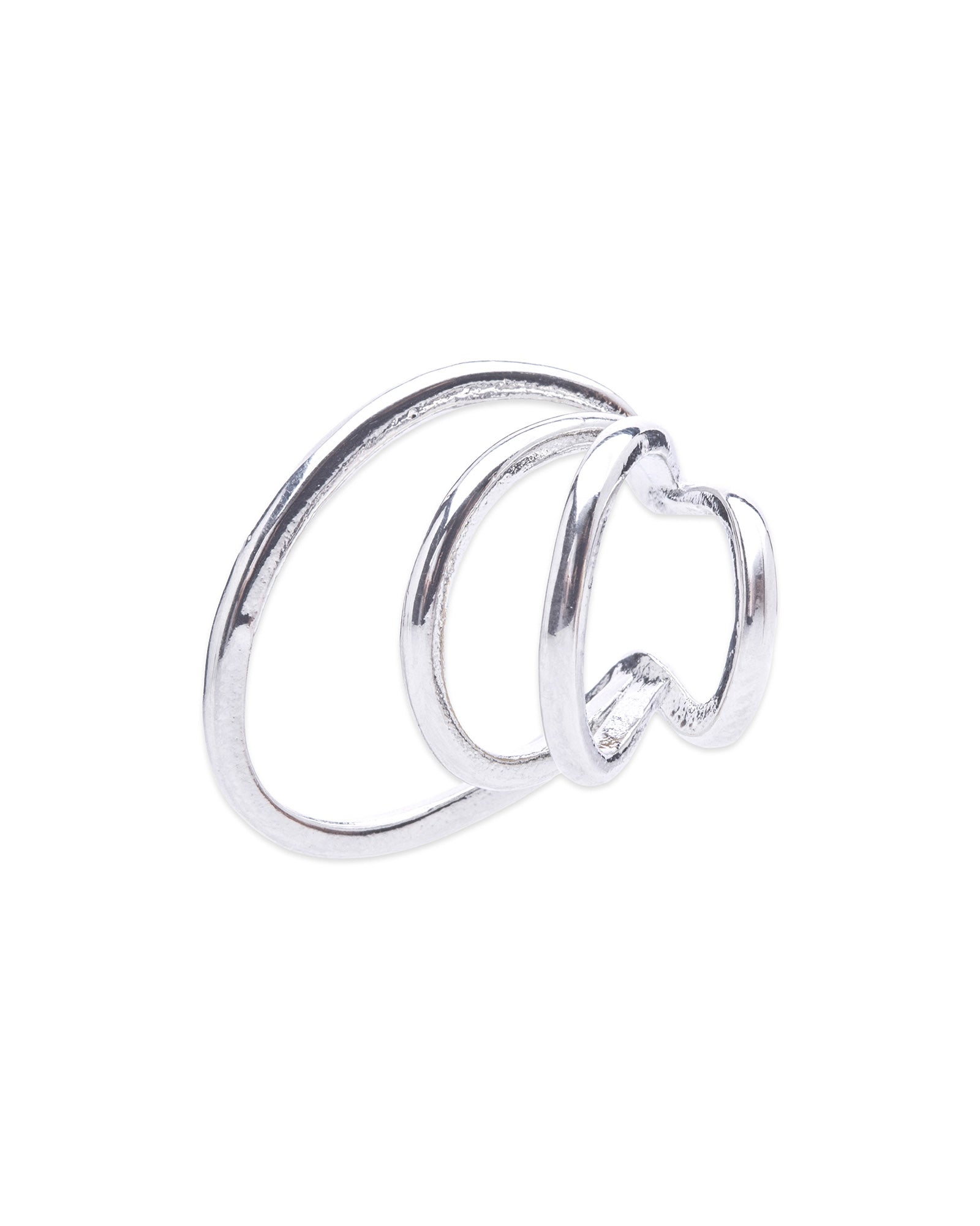 Silver Rounded Earcuff