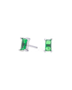 Tiny Emerald Studs