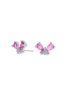 Silver Rubi Beetle Studs