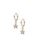 Zircon Star Hoops