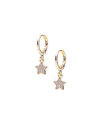 Zircon Star Hoops