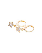 Zircon Star Hoops