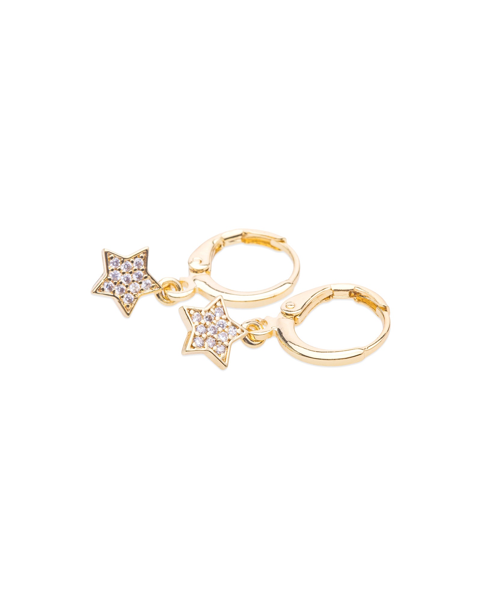 Zircon Star Hoops