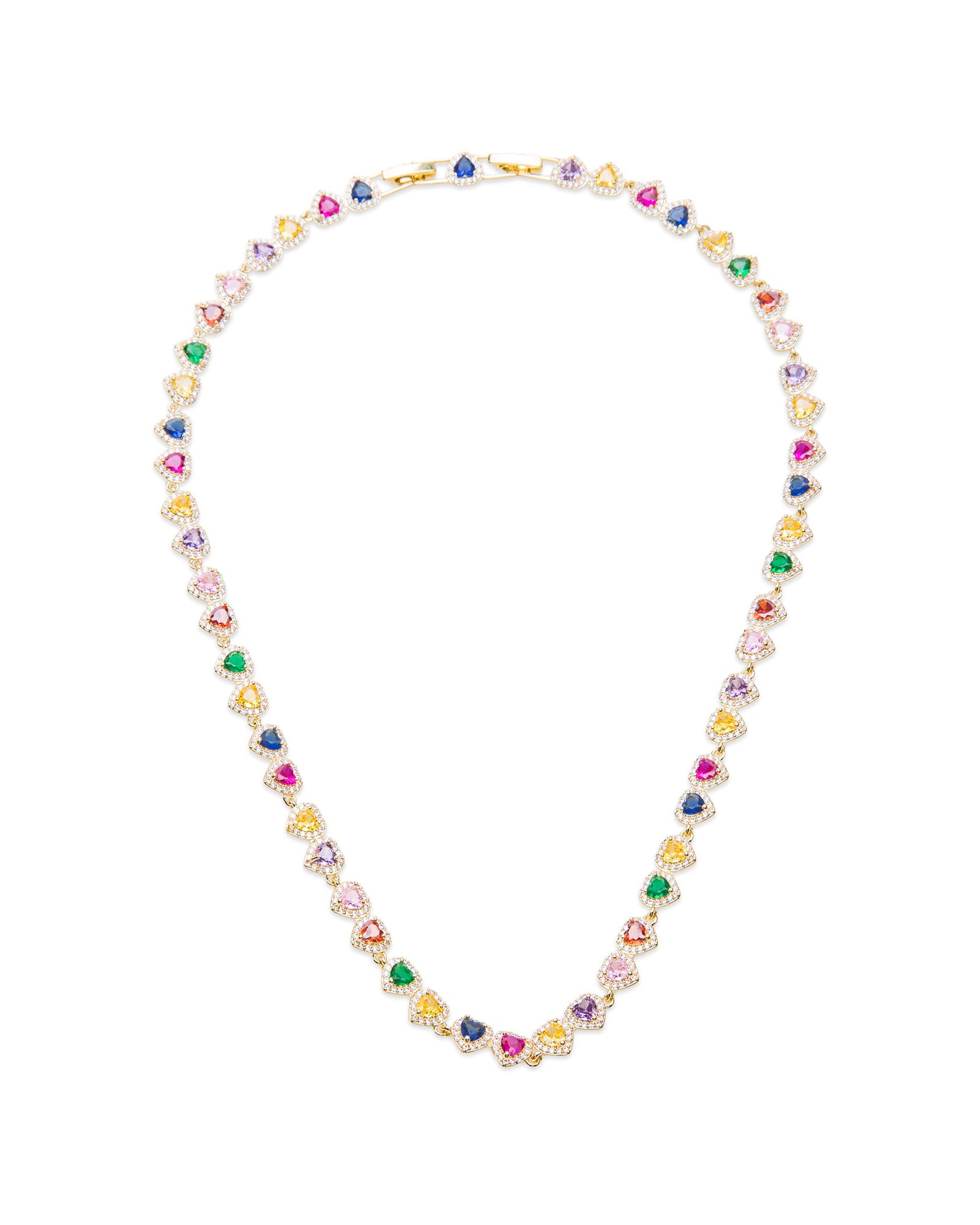 Rainbow Heart Necklace