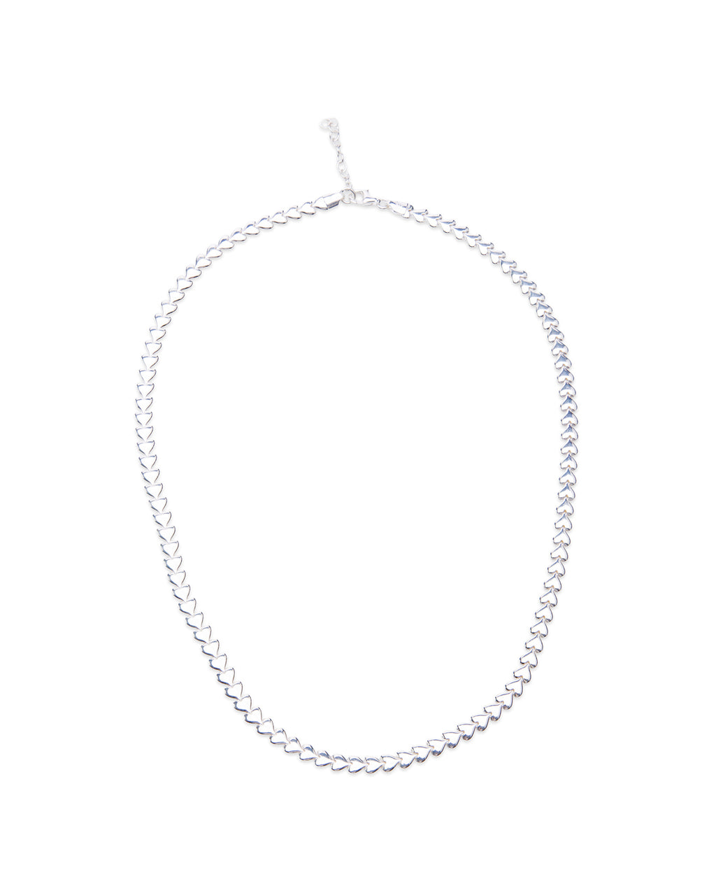Platinum Heart Necklace 925
