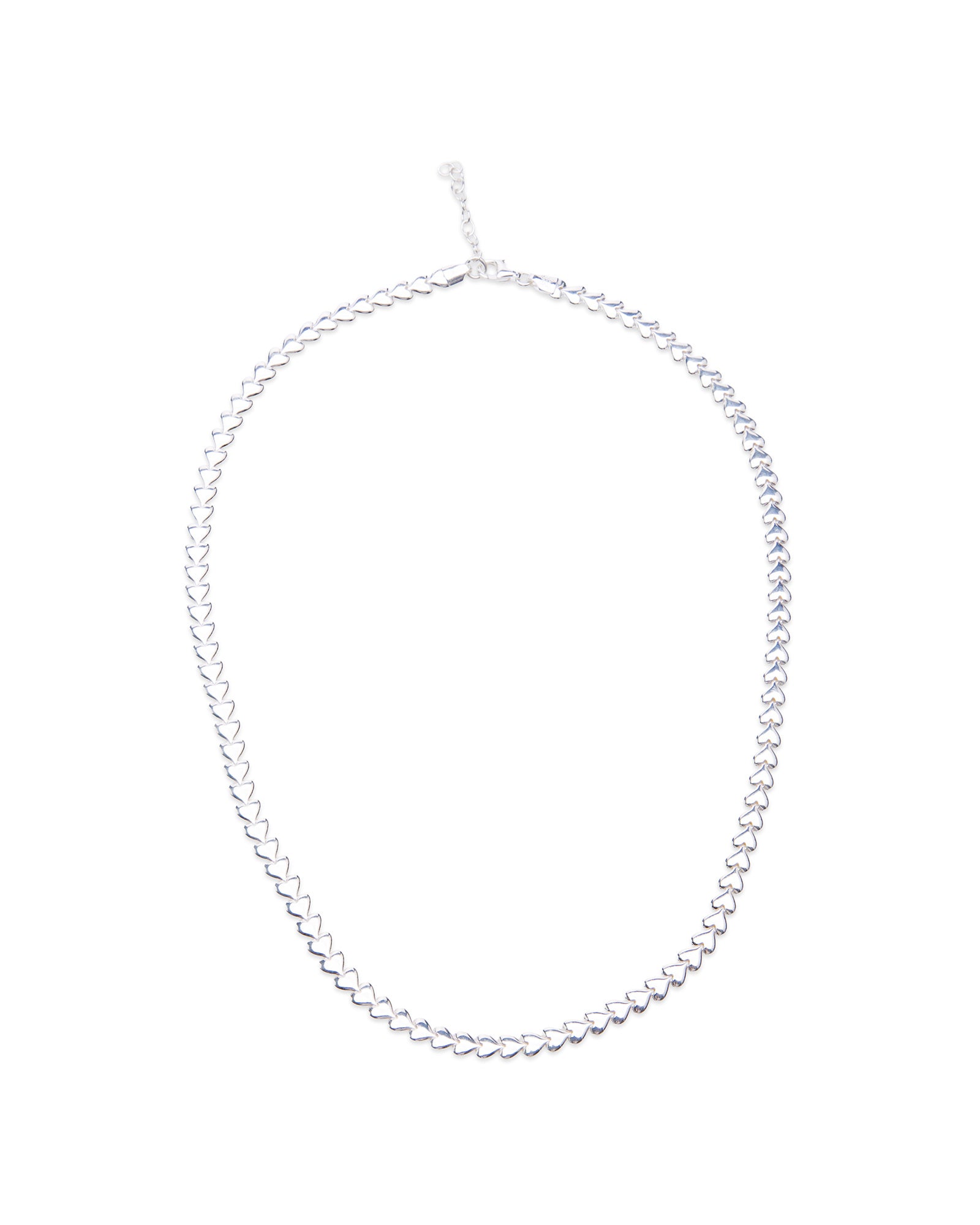 Platinum Heart Necklace 925