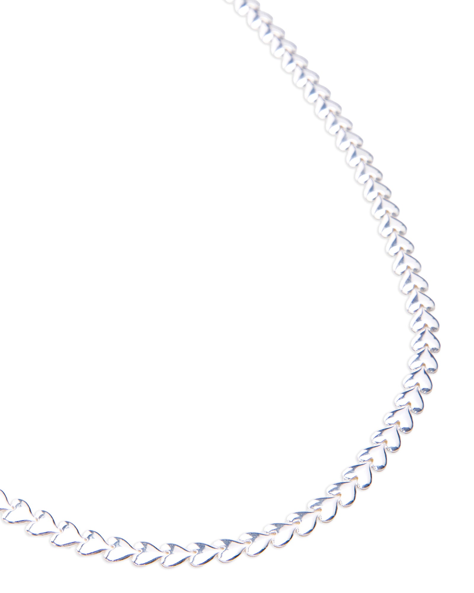 Platinum Heart Necklace 925