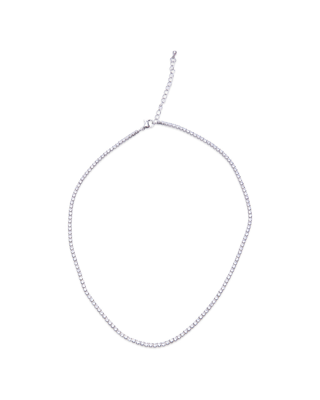 Silver Tennis Necklace