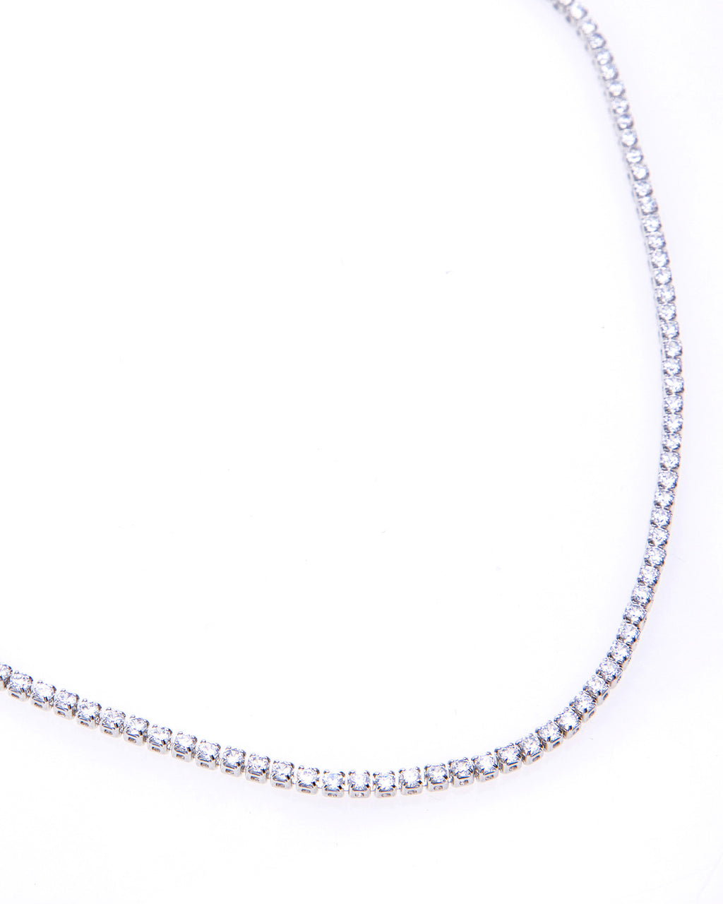Silver Tennis Necklace